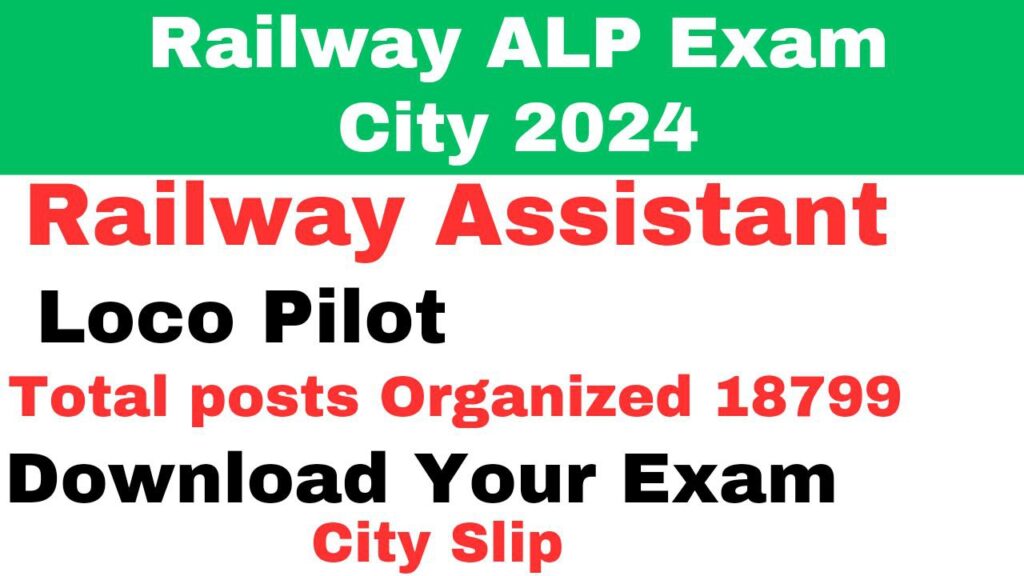 Railway ALP Exam City 2024